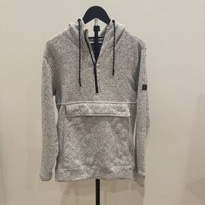 Billabong Heathered Gray Zip-Up Sweater